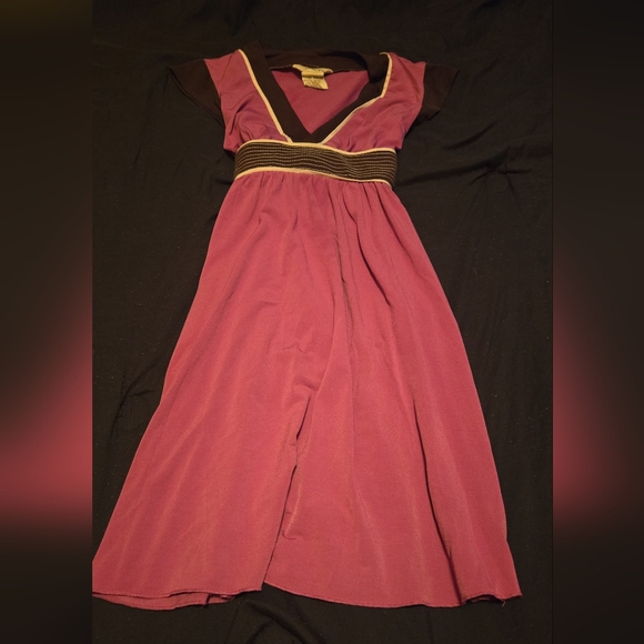 Speechless Dresses & Skirts - Spalding Magenta Maxi Dress with Gold Accents